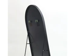 Espejo-Espejo arqueado de cuerpo entero (53 x 162 cm), espejo de pie arqueado grande, espejo de tocador para salón, color . Negro