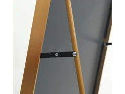 Sale Espejo arqueado de cuerpo entero, 162 x 53 cm, de pared, para salón, Dorado