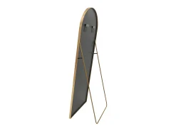 Espejo arqueado de cuerpo entero - 53 x 162 cm Espejo de pie arqueado grande de cuerpo entero - Espejo de tocador para sala de estar, Dorado Hot