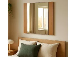 Online Espejo Clásica Cerezo 72x64x2 cm Dormitorio Marru00f3n