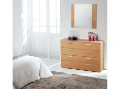 Online Espejo Clásica Cerezo 72x64x2 cm Dormitorio Marru00f3n