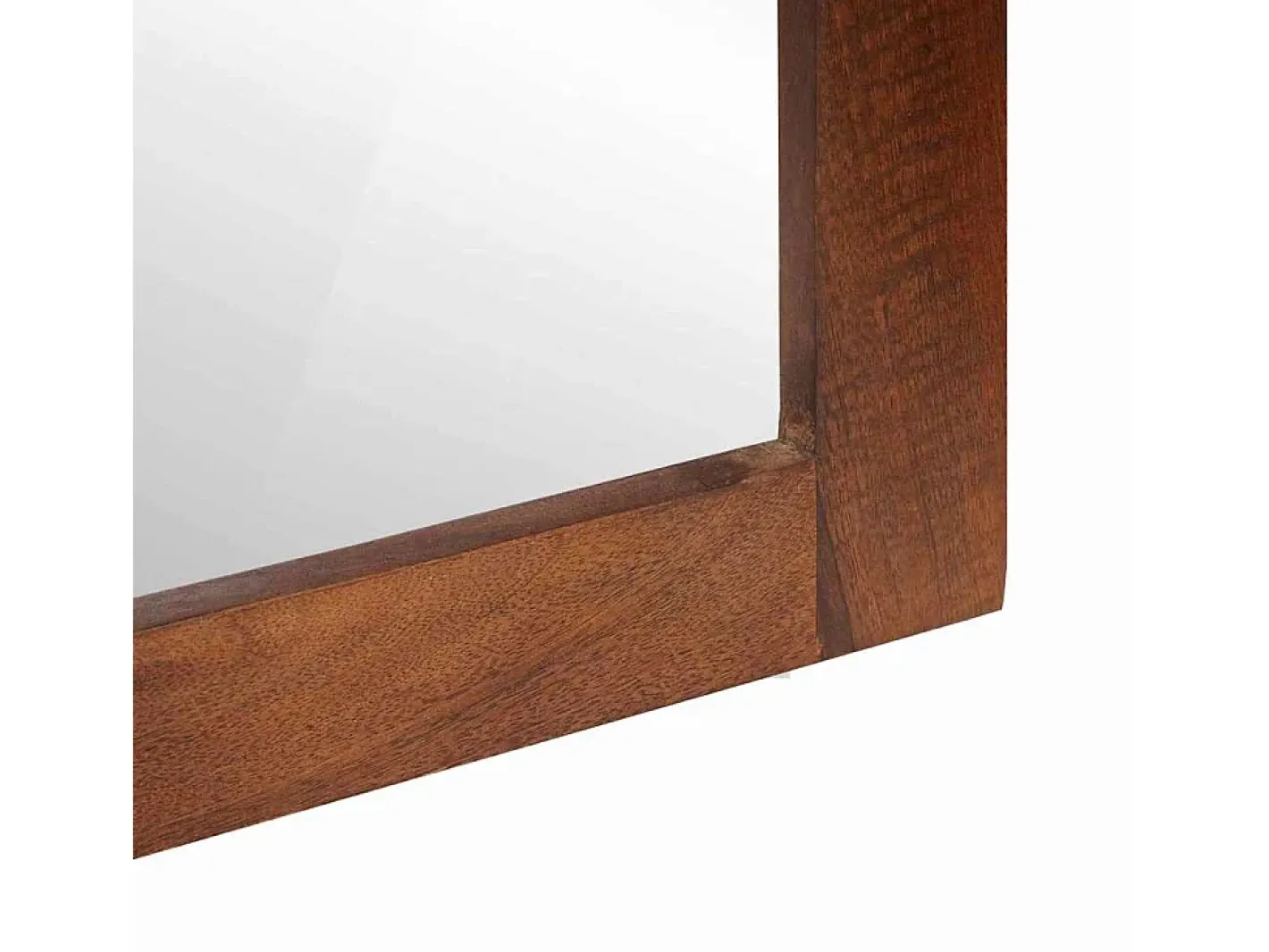 Outlet Espejo con espejo marrón y plata 50x70 cm Marru00f3n