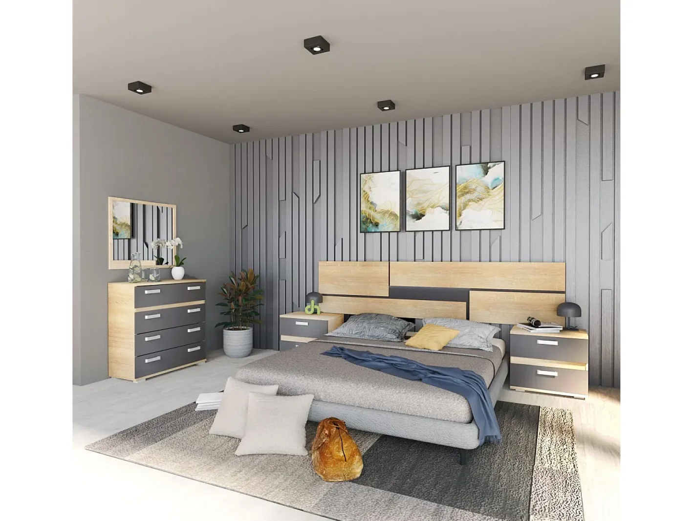 duehome Espejo De Pared|Espejo-Espejo cuadrado Ataneq Cambria Marru00f3n