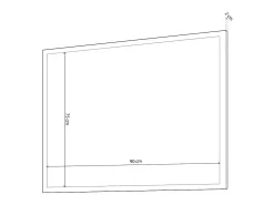 duehome Espejo De Pared|Espejo-Espejo cuadrado Ataneq Cambria Marru00f3n