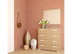 duehome Espejo De Pared|Espejo-Espejo cuadrado Ataneq Tofe Marru00f3n