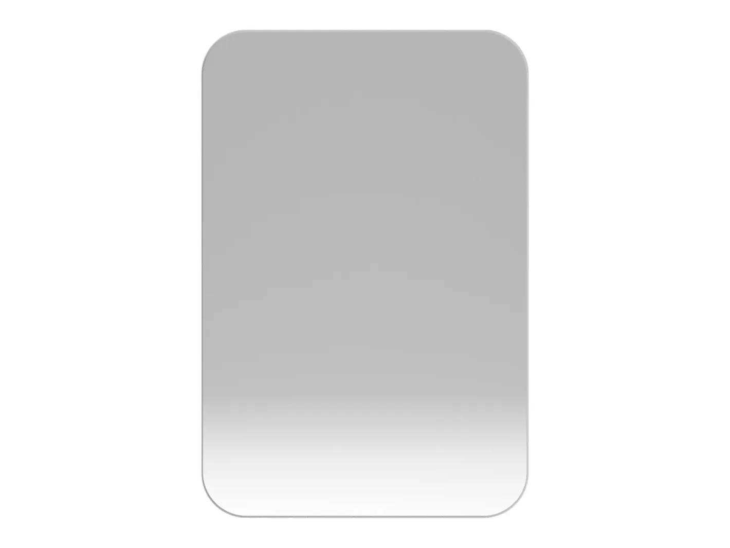 Espejo-Espejo de baño - Mueble con espejo - Estante regulable - 76 x 51 cm - Blanco