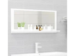 Helloshop26 Espejo-Espejo de baño 90 x 10,5 x 37 cm aglomerado 02_0006910 Blanco