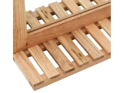 Best Espejo de baño 60 x 12 x 62 cm Madera maciza de nogal Marru00f3n