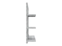 Helloshop26 Espejo de baño 60 x 10,5 x 45 cm madera de ingeniería gris 02_0006901 Marru00f3n Online