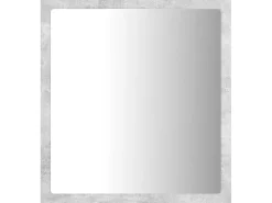 Espejo-Espejo de baño acrílico hormigón 40x8,5x37 cm ES579277 Gris