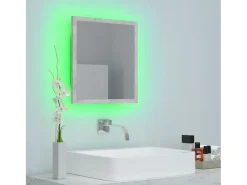 Espejo-Espejo de baño acrílico hormigón 40x8,5x37 cm ES579277 Gris