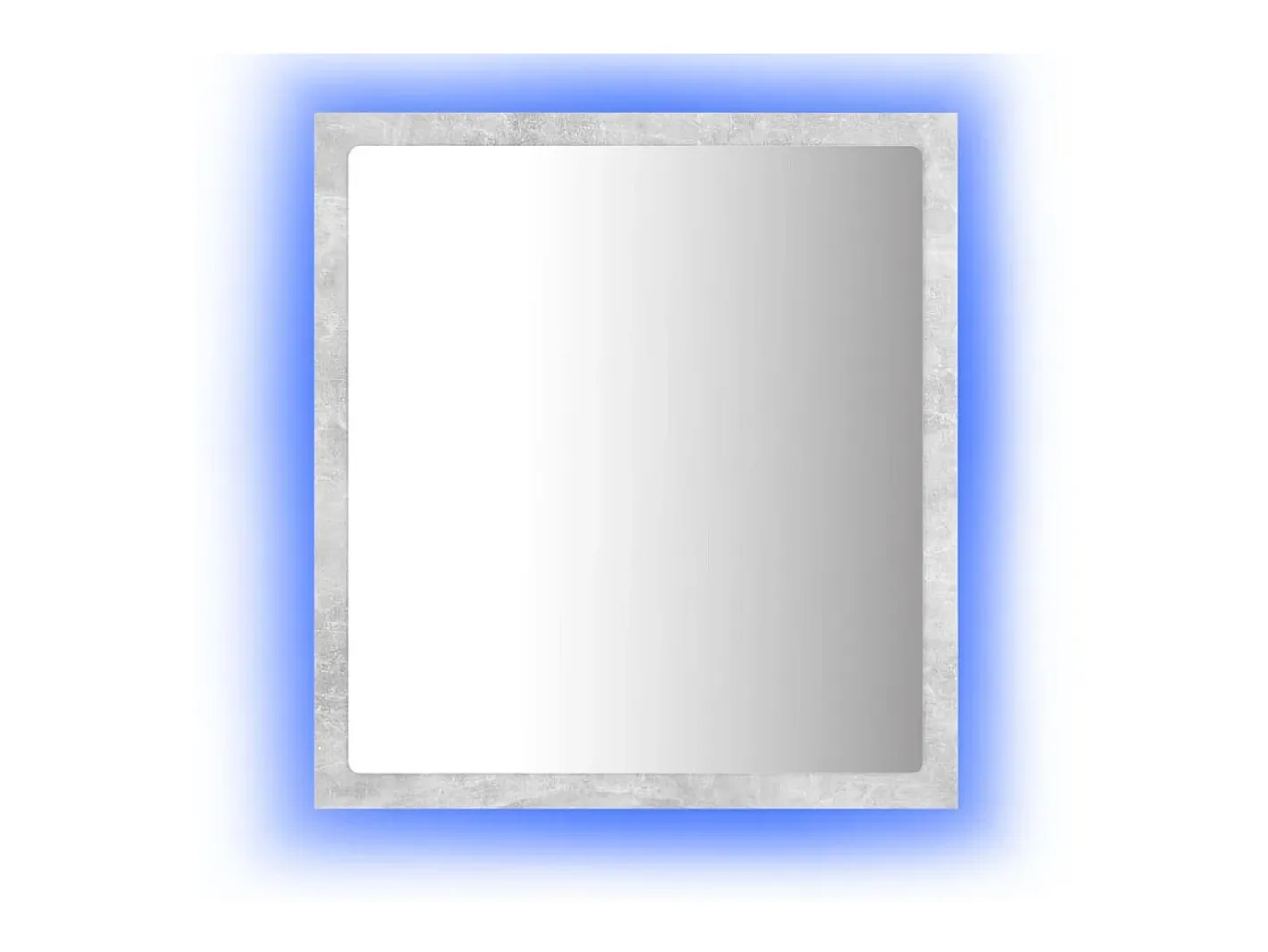 Espejo-Espejo de baño acrílico hormigón 40x8,5x37 cm ES579277 Gris