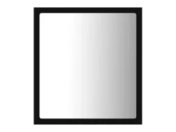 Espejo-Espejo de baño acrílico brillo 40x8,5x37 cm ES162411 Negro