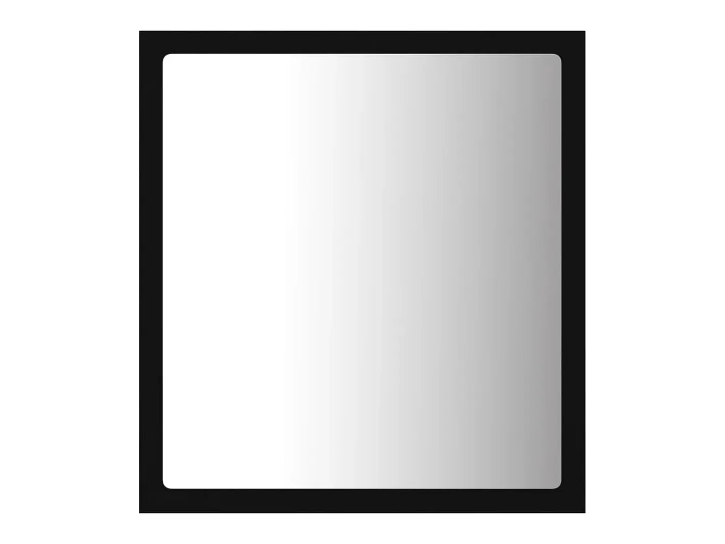 Espejo-Espejo de baño acrílico brillo 40x8,5x37 cm ES162411 Negro