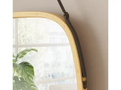 Vicco Espejo de baño bambú 44x78x1.5 mirno Color natural claro Online