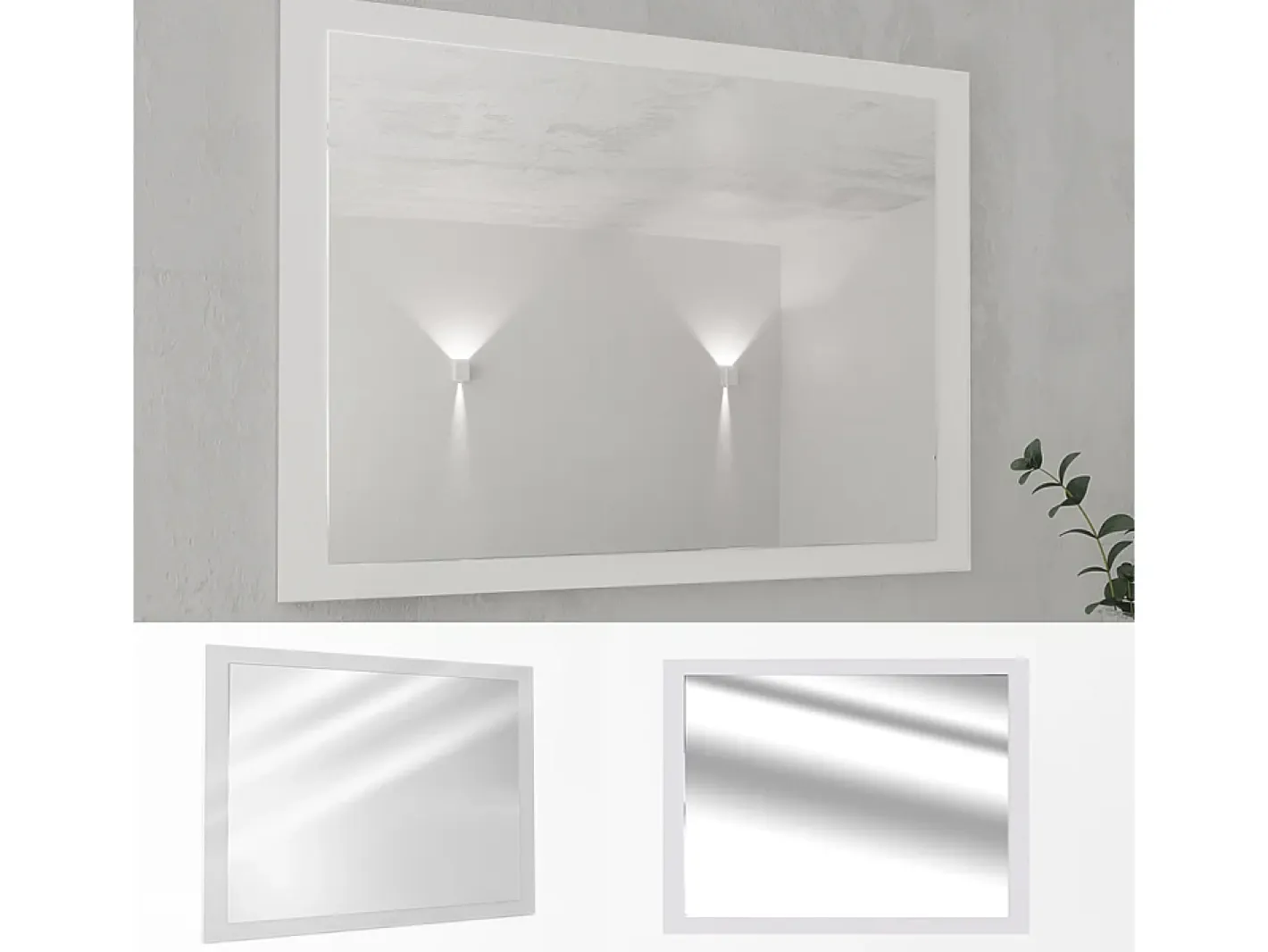 Vicco Espejo-Espejo de baño 45x2x60 emma Blanco