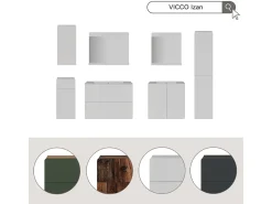Vicco Espejo-Espejo de baño 80.1x12x62 izan Blanco