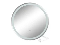 Vicco Espejo-Espejo de baño 70x4x70 lumos Blanco
