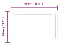 Espejo de baño con LED 90x60 cm ES729429 Transparente Sale