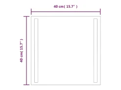 Espejo de baño con LED 40x40 cm ES785258 Transparente Clearance
