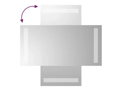 Online Espejo de baño con LED 20x40 cm ES230794 Transparente