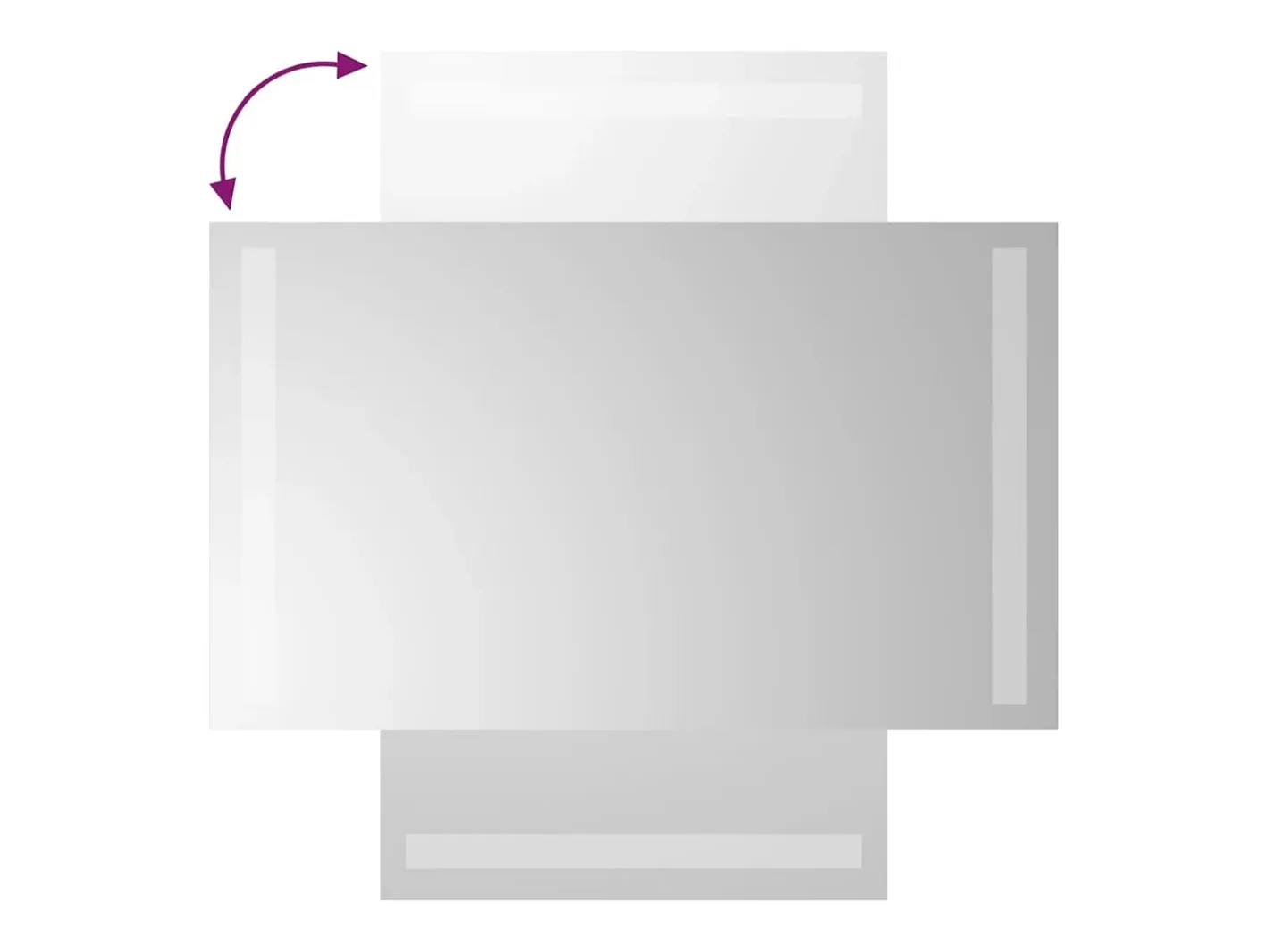 Best Espejo de baño con LED 30x60 cm ES540983 Transparente