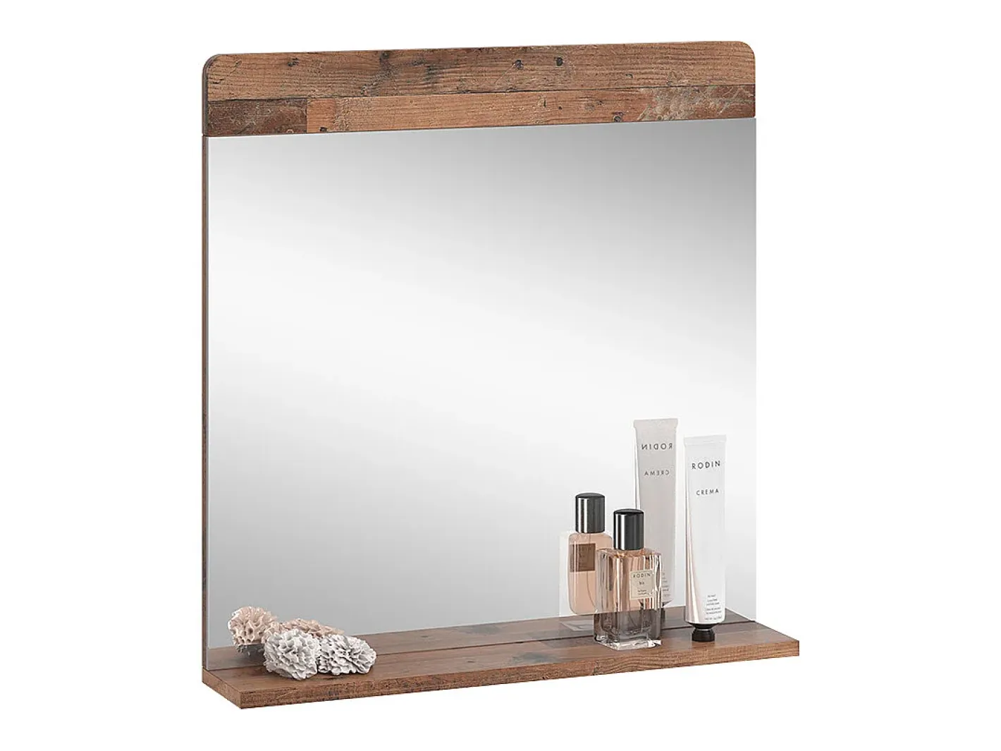 Vicco Espejo-Espejo de baño estilo antiguo 60x12x62 izan Marru00f3n
