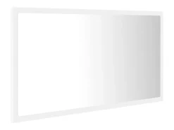 Helloshop26 Espejo-Espejo de baño LED 80 x 8,5 x 37 cm acrílico 02_0006982 Blanco