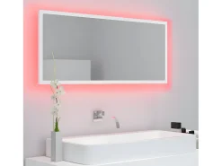 Discount Espejo de baño LED acrílico 100x8,5x37 cm ES254966 Blanco