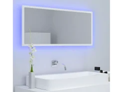 Discount Espejo de baño LED acrílico 100x8,5x37 cm ES254966 Blanco