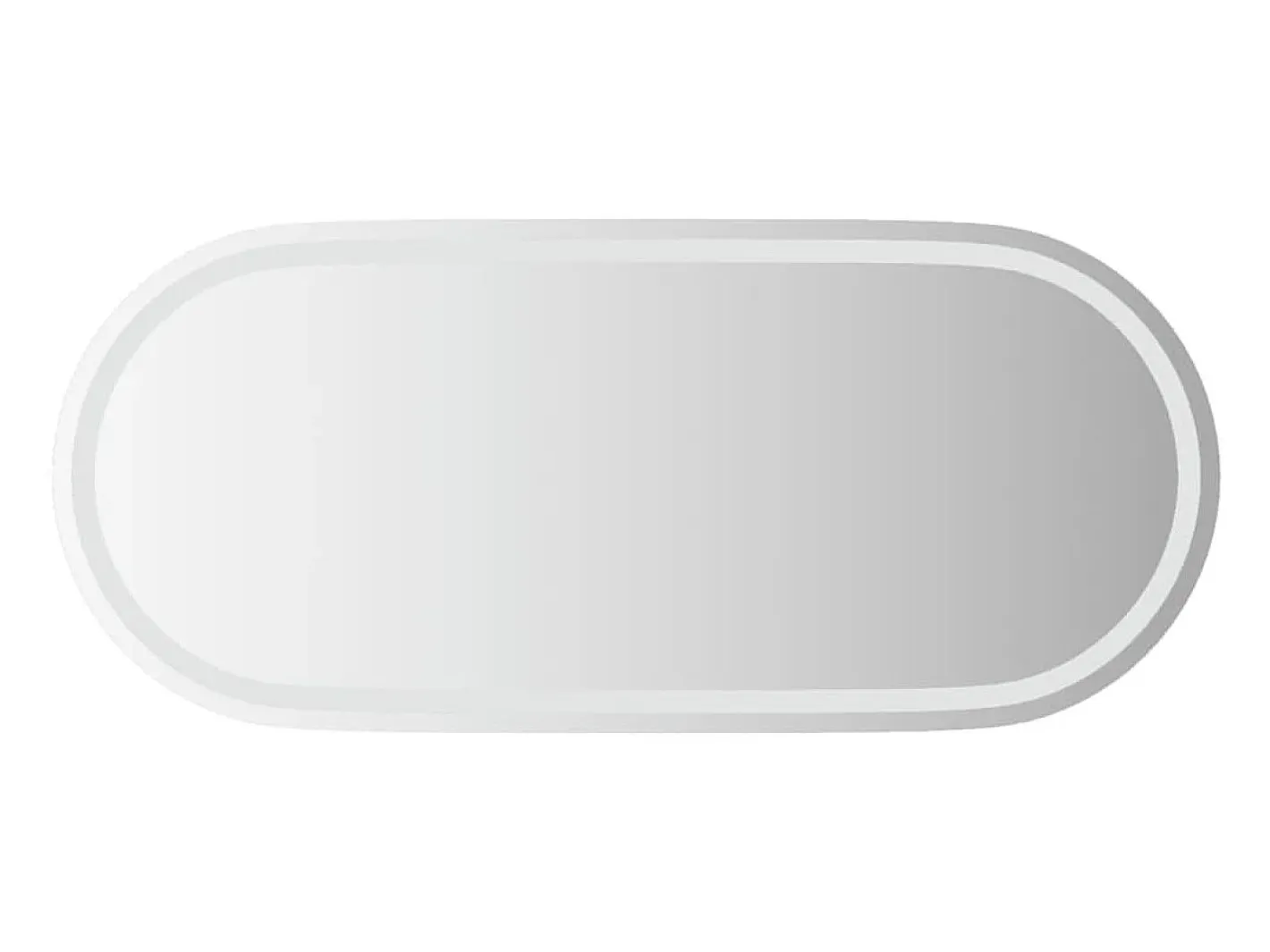 Espejo-Espejo de baño LED ovalado 100x45 cm ES416847 Transparente