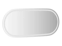 Espejo-Espejo de baño LED ovalado 100x45 cm ES416847 Transparente