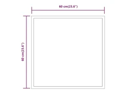Online Espejo de baño LED 60x60 cm Transparente