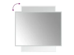 Espejo-Espejo de baño LED 60x80 cm Transparente