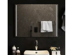 Espejo de baño LED 80x60 cm Transparente Sale