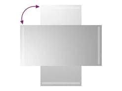 New Espejo de baño LED 40x80 cm Transparente
