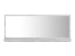 Espejo de baño madera contrachapada hormigón 90x10,5x37 cm ES755948 Gris Discount