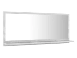 Espejo de baño madera contrachapada hormigón 90x10,5x37 cm ES755948 Gris Discount