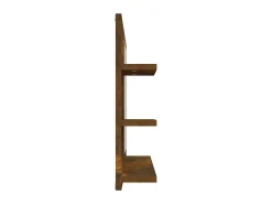 Espejo de baño madera contrachapada roble ahumado 60x10,5x45 cm ES320706 Marru00f3n New