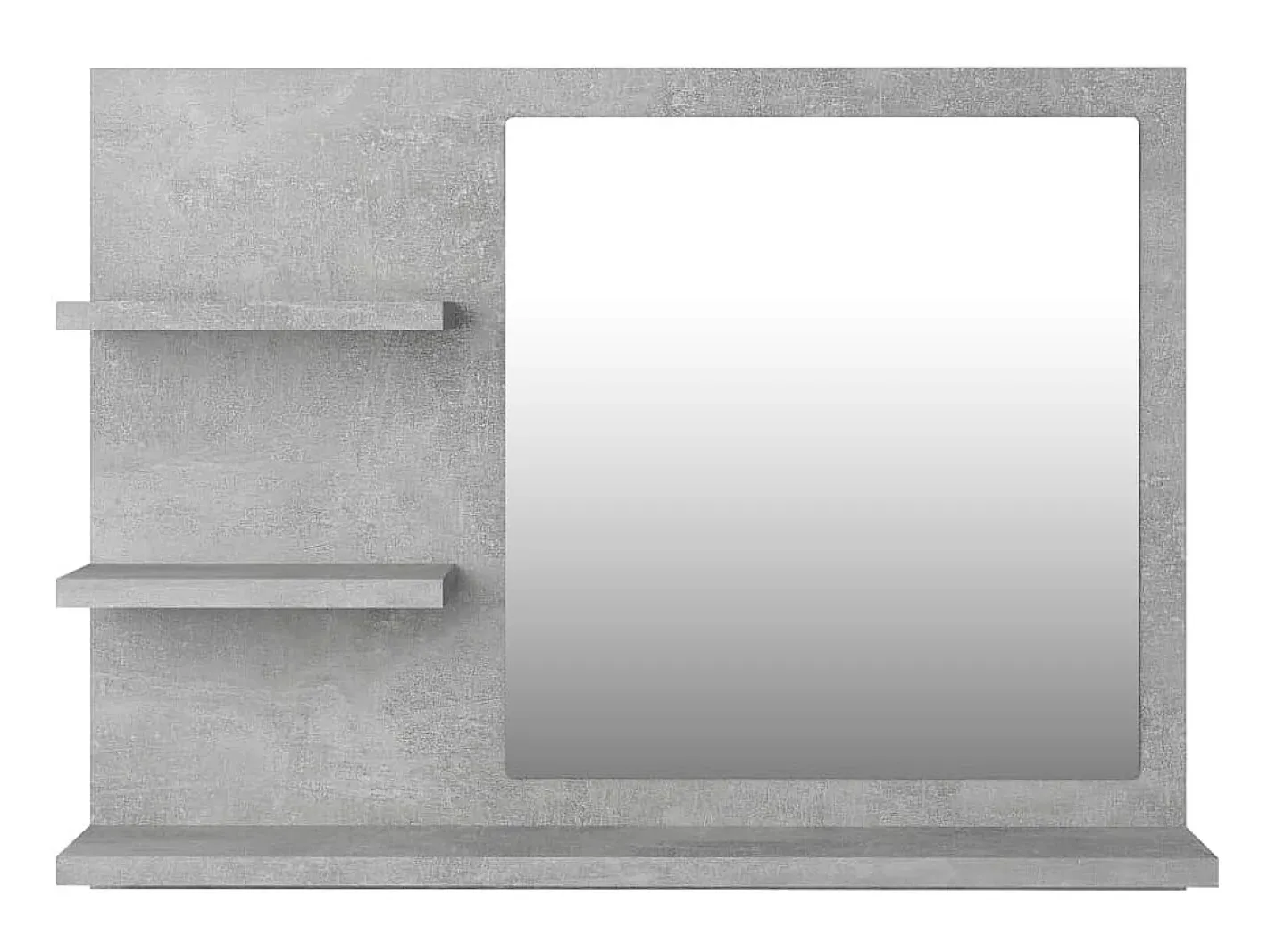 Discount Espejo de baño madera contrachapada hormigón 60x10,5x45 cm ES274293 Gris