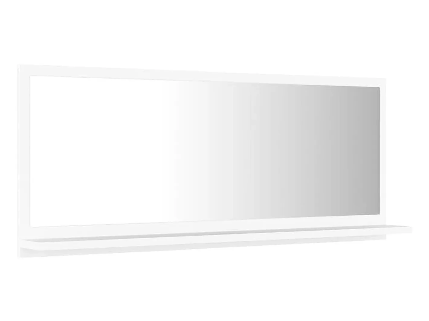 Espejo-Espejo de baño madera contrachapada 90x10,5x37 cm ES706876 Blanco