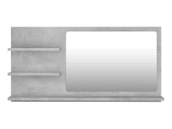 Espejo-Espejo de baño madera contrachapada hormigón 90x10,5x45 cm ES103386 Gris