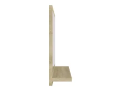 Espejo de baño madera contrachapada color roble 40x10,5x37 cm ES389723 Marru00f3n Outlet