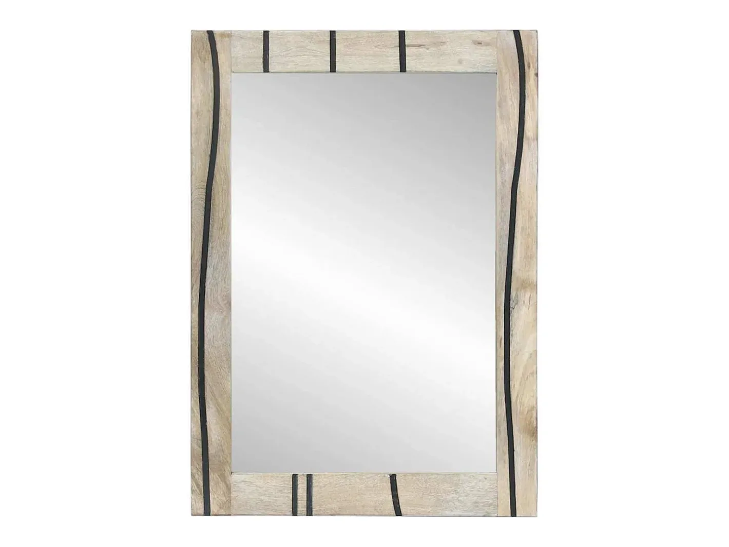 Espejo-Espejo de baño Marrón, plata 50 x 70 x 30 cm Marru00f3n
