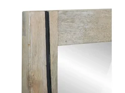 Espejo-Espejo de baño Marrón, plata 50 x 70 x 30 cm Marru00f3n