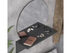 Vicco Espejo de baño 40x15x47.5 elyra Negro Outlet
