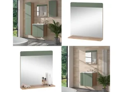 Vicco Espejo-Espejo de baño roble /dorado 60x12x62 izan Verde