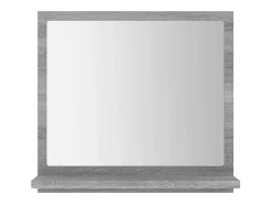 Helloshop26 Espejo-Espejo de baño Sonoma 40 x 10,5 x 37 cm madera de ingeniería gris 02_0006899 Marru00f3n