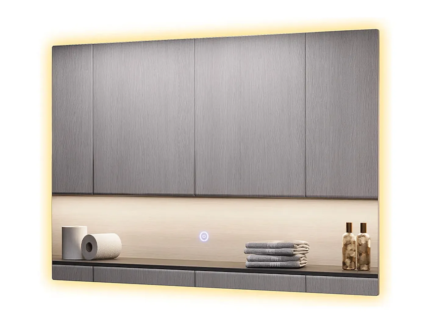 Vicco Espejo-Espejo de baño vidrio 60x40x2.8 miral Transparente