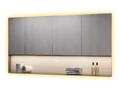 New Vicco Espejo de baño vidrio 80x40x2.8 miral Transparente